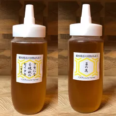 セール【非加熱・生蜂蜜】菜の花500g&セイタカ百花蜜500g(2本)
