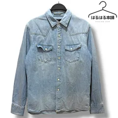 nanoBASE／ブルー／青／長袖／シャツ／トップス／襟付き／カジュアル／M