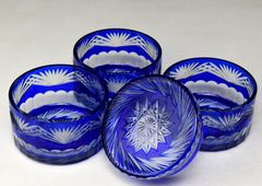 江戸切子灰皿　レトロ　骨董品　ヴィンテージ 江戸切子灰皿 レトロ 骨董品 ヴィンテージ - メルカリ