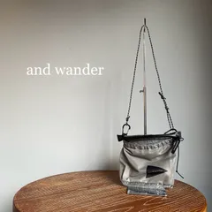 『and wander』アンドワンダー ナイロンポーチ ショルダーバッグ