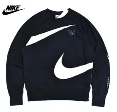 新品 NIKE SWOOSH クルーネック スウェット【S】【M】DD6097-010 裏毛 スウッシュ