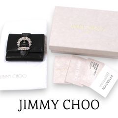 超可愛い☆プレゼント包装☆Jimmy Choo】『CHERI』クリスタル三折財布