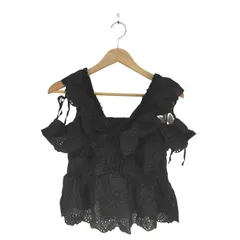 フレイアイディー FRAY I.D 24SS カットワークフリルペプラムブラウス レディース  ONE