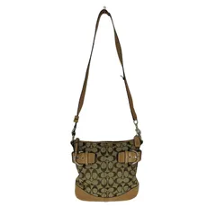 コーチ COACH レザー切替シグネチャーロゴショルダーバッグ レディース 表記無 