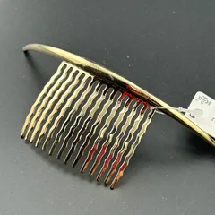 【新品】定価1320円 ヘアアクセサリー コーム ゴールド カラー 大きめ シンプル◆