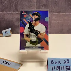 2025 Topps Finest Elier Hernandez 191/250 Yomiuri Giants Purple Refractor カード