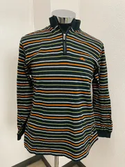 BURBERRY golf　バーバリーゴルフ　ウェア　ロンＴ　ボーダー　LL　ハーフジップ　（ME67-2871）