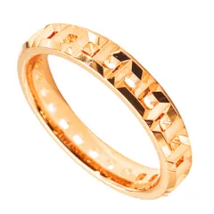 ティファニー Tiffany&Co. T トゥルー ナロー リング 指輪 約10号 K18PG 3.4g ピンクゴールド レディース【中古】