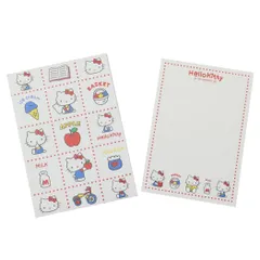 【メール便】ハローキティ 手紙セット ミニレター レトロ柄 サンリオ カミオジャパン カードサイズ 便箋＆封筒 キャラクター グッズ 