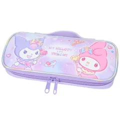 マイメロディ＆クロミ 筆箱 ラウンドファスナーペンケース キラキラドレス サンリオ カミオジャパン 新学期準備文具 かわいい キャラクター グッズ 