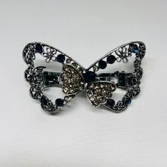 ヘアクリップ ヘアアクセサリー バレッタ リボン レッド