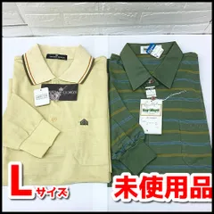 未使用品　紳士/メンズ　長袖衿付シャツ　2枚セット　サイズ:L　普段着/カジュアル　NMO11-135-07