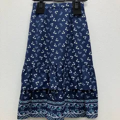 AP69　GRACE CONTINENTAL　グレースコンチネンタル　小花ティアードスカート　ネイビー　紺　花柄　フリル　レッド　バックゴムのサムネイル