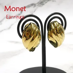 Monet モネ / イヤリング / ゴールド シェル型 ドーム型 クリップイヤリング