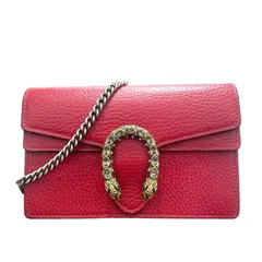 グッチ ディオニュソラス フラワー チェーン ショルダーバッグ ピンク レザー グッチ ディオニュソラス フラワー チェーン ショルダーバッグ ピンク