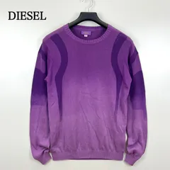 DIESEL 00s y2k archive cotton gradation knit sweater M ディーゼル グラデーション グランジ ニット セーター アーカイブ 平成 白タグ 希少