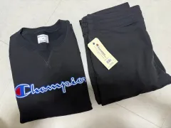 チャンピオン ブラック スウェット + トレーナー ズボン セット L