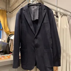 ＠　men's　メンズ　UNIQLO　ユニクロ ブルー 青 藍色 ネイビー 紺色　BLUE　NAVY　jacket　ジャケット　outer　アウター