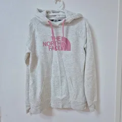 THE NORTH FACE ザ・ノース・フェイス ピンク メランジ 起毛 フードTシャツ
