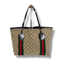 《美品》 GUCCI(グッチ)トートバッグ　GGキャンバス 2025年最新】グッチ ggキャンバス トートバッグの人気アイテム - メルカリ
