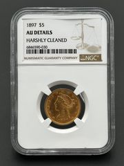 1873年 OPEN 3 $5 リバティ 金貨 NGC AU 55/NGC-14 - メルカリ