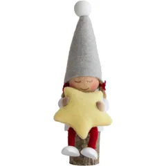 NORDIKA nisse ノルディカ ニッセ クリスマス 木製人形 お座りねんね女の子（星）サイレントナイト 丸太付 