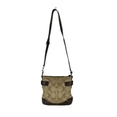 コーチ COACH レザー切替シグネチャーロゴショルダーバッグ レディース 表記無 