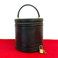 ✨美品✨ ルイヴィトン エピ カンヌ ハンドバッグ バニティバック ブラック ルイヴィトン エピ カンヌ ブラック バニティ ハンドバッグ レザー 美