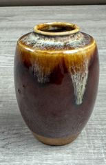 瀬戸 篁居園 高島徳松 黄金焼 壺 花瓶 - メルカリ