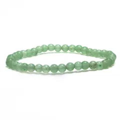 アベンチュリン【丸玉】4mm 数珠 天然石 ブレスレット パワーストーン ブレス お守り 選べるサイズ