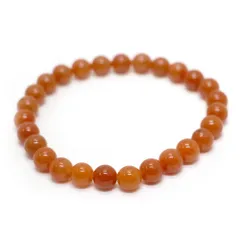 オレンジアベンチュリン【丸玉】8mm 数珠 天然石 ブレスレット パワーストーン ブレス お守り 選べるサイズ