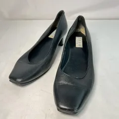 卑弥呼 HIMIKO パンプス 22cm 黒 レザー スクエアトゥ 日本製
