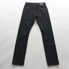 Calvin Klein カルバン・クライン デニムパンツ サイズ28 スリム ストレッチ ブラックデニム レディース A8320