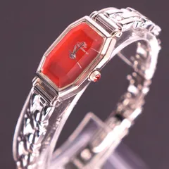 【稼働美品】PLUS VENDOME　カットガラス　レディース腕時計　新品ベルト　電池交換済