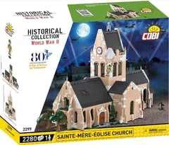 コビ COBI 2299 Sainte Mère Église Church WWII D-Day フランス 教会 建物 EU（ポーランド Poland）製 LEGO対応ブロック