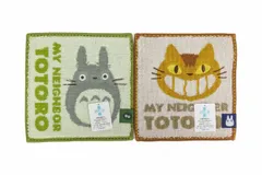 スタジオジブリ　豆タオル　2種セット　となりのトトロ　大トトロ　ネコバス