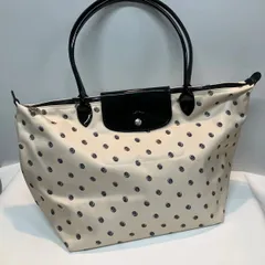F-015-170   未使用　LONGCHAMP ロンシャン ハンドバッグ ショルダーバッグ ドット風