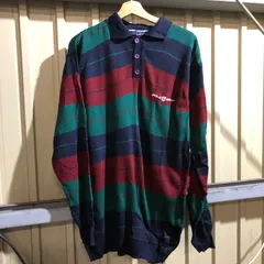 883 RALPH LAUREN POLO SPORT ポロセーター ネイビー レッド グリーン 約Lサイズ ラルフローレン ポロスポーツ ニット ボーダー ワンポイント 刺繍ロゴ 古着卸 アメリカ仕入