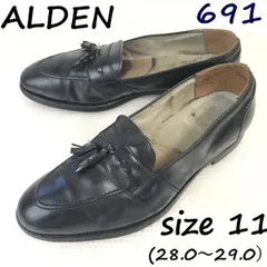 試着交換OK！オールデン/ALDEN/691 TASSEL LOAFER★タッセルローファー/モカシン/スリッポンシューズ【11/28.5-29.5/黒/BLACK】90s?dress Shoes◆bi-126