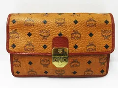 MCM エムシーエム マルチ トラベルケース ヴィセトス 総柄 レザー セカンドバッグ クラッチバッグ ブラウン ヴィンテージ メンズ レディース ★3037 LF0004-1118⑫