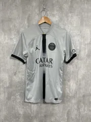 パリ・サンジェルマン 希少 クラブ ジョーダンブランド コラボ 22/23 PSG ♯7 エムバペ アウェイ ユニフォーム sizeS/グレー ■■ メンズ