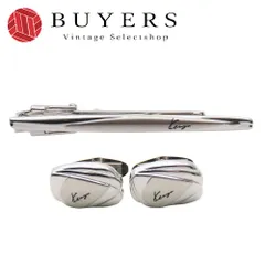 【中古】 ケンゾー カフス タイピンセット HOMME メタル シルバー スーツ アクセサリー 小物 メンズ 男性 KENZO