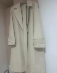 レディース ロング コート アイボリー