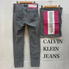 カルバン・クライン 先染 スリム テーパード デニムパンツ ウォッシュド ジーンズ クラッチバック付き メンズ 28インチ ISItems【USED】【古着】【中古】50147239