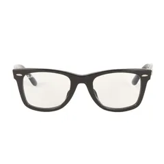 【美品】Ray Ban レイバン ウェイファーラー サングラス (WAYFARER RB2140F 901/5F) | ブラックフレーム クリアレンズ | 52□22-150 | イタリア製 ブランド 眼鏡【メンズ】【中古】
