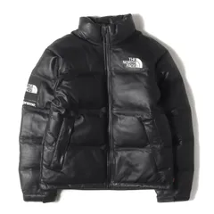 【美品】Supreme シュプリーム ジャケット ブラック 黒 サイズ:S | THE NORTH FACE シープスキンレザー ヌプシ ダウンジャケット (Leather Nuptse Jacket) | アウター ブルゾン 上着 | コラボ【中古】のサムネイル