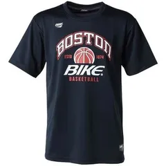 【新品】【Oサイズのみ】BIKE(バイク) メンズ ユニセックス バスケット プラクティスシャツ バスケットボール ウェア　ティーシャツ Tシャツ 速乾 吸汗　ネイビー　BK6200-1100-O