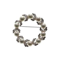 完売品極美品✨ミキモト あこや真珠 ベビーパール サークルブローチ M刻印 完売品極美品✨ミキモト あこや真珠 ベビーパール サークルブローチ M