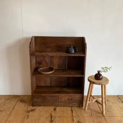 【お値下げ】古い本箱　棚　古家具 ガラス引戸棚 | 全ての商品 - 古家具古道具 そうすけ