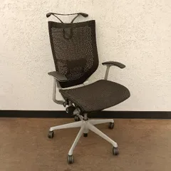 OKAMURA オカムラ オフィスチェア 肘あり バロン CP46CS-FDH1 2015年製 ブラック スタンダードメッシュタイプ ハイバック シルバーフレーム デザインアーム付 ランバーサポート付 ハンガー付